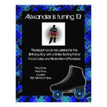 Boy Personalised Roller Skating Party Invitation