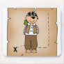 Boy Pirate and Map Mouse Pad