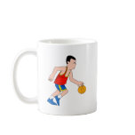 Boy playing bsaketball mug