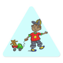 Boy Pulling Toy