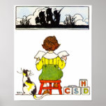 Boy Reading Poster posters