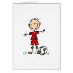 Boy Red Uniform Soccer cards