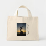 Boy Riding Seahorse; Happy Birthday Tote Bag
