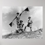 Boy Scout Semaphore Flags, 1940s Poster