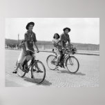 Boy Scouts on Bicycles, 1937 Poster