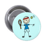 Boy Tennis Player tshirts and Gifts Buttons