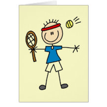 Boy Tennis Player tshirts and Gifts Cards
