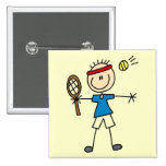 Boy Tennis Player tshirts and Gifts Pins