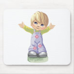Boy Wearing Overalls Mousepad