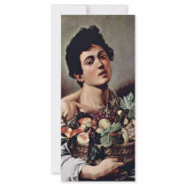 Boy With A Basket Of Fruit By Michelangelo Merisi Rack Cards