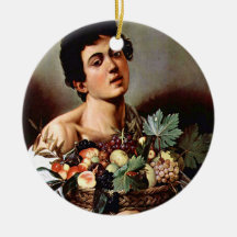 Boy with a Basket of Fruit, Caravaggio Ornament