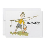 Boy with Fishing Rod invitations