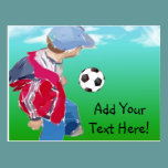 Boy With Football postcards
