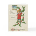 Boy with Phone Christmas Card