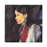 Boy With Red Vest Paul Cezanne painting art magnets