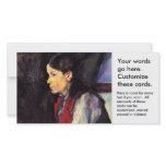 Boy With Red Vest Paul Cezanne painting art photo cards