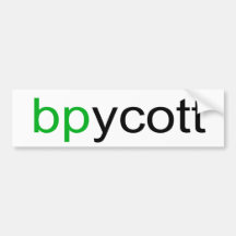 Boycott BP Bumper Sticker