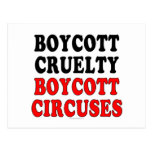 Boycott cruelty. Boycott circuses. Post Cards
