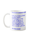 BOYCOTT EKKSON MOBYL   BUYBLUE.BIZ mugs