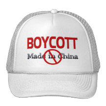 BOYCOTT  MADE IN CHINA HAT