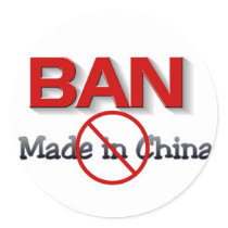 BOYCOTT MADE IN CHINA STICKER