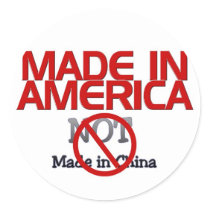BOYCOTT  MADE IN CHINA STICKER