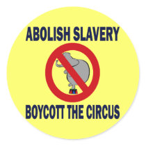 BOYCOTT THE CIRCUS STICKERS