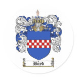 BOYD FAMILY CREST -  BOYD COAT OF ARMS stickers