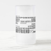 Boyfriends Best & Greatest Boyfriend : Qualities Coffee Mugs