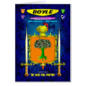 BOYLE FAMILY COAT OF ARMS CREST AND SHIELD cards