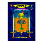 BOYLE FAMILY COAT OF ARMS CREST AND SHIELD cards