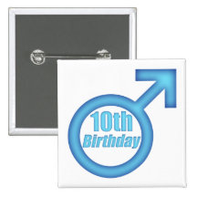 Boys 10th Birthday Gifts Button
