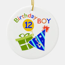 Boys 12th Birthday Ornament