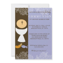 Boy's 1st Communion Invitation