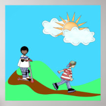 Boys at Play Print