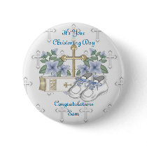 Boys Christening Shoes Pin