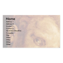 Boy'S Head Tilted To The Right By Albrecht Dürer Business Card Templates
