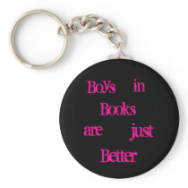 Boys in books keychain