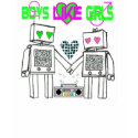 Boys like girls-girls t-shirts