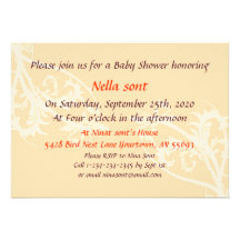 Boys or Grils baby shower invitation