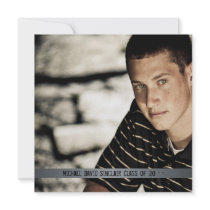 Boys Photo Graduation Announcement