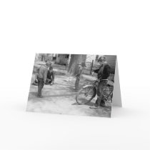 Boys Playing Marbles, Woodbine, Iowa, 1940 Card