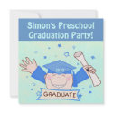 Boys Preschool / Kindergarten Graduation Party invitations