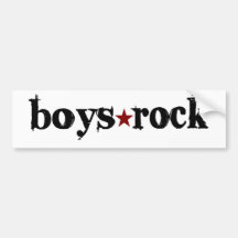 Boys Rock Bumper Sticker