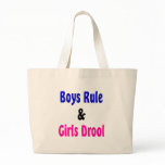 Boys Rule & Girls Drool Canvas Bag