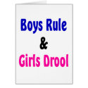 Boys Rule & Girls Drool cards