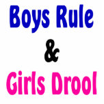 Boys Rule & Girls Drool Cut Outs