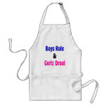Boys Rule & Gurlz Drool Apron