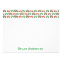 Boys Toys Retro Kid's Photo Thank You Card Personalized Announcements