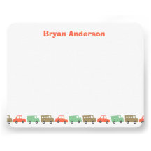 Boys Toys Retro Kid's Thank You Card Custom Invites